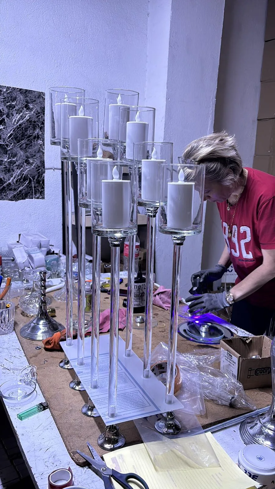 Joining glass and metal with UV light