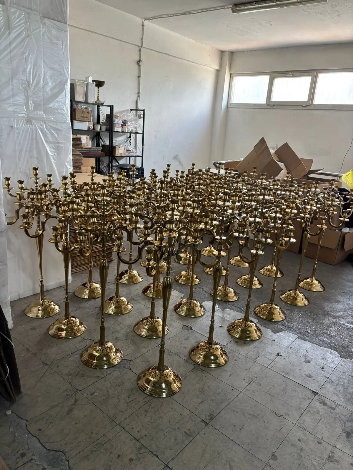 Altın Renk Şamdanlar — Glassy